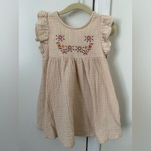 Embroidered Cotton Gauze Easter Dress